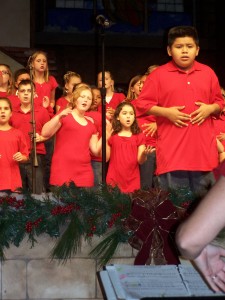 christmasprogram Madelyn during Christmas program